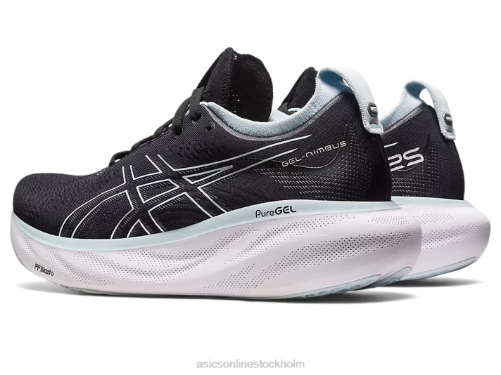 Asics gel-nimbus 25 kvinnor D6D02370 svart/reborn blå