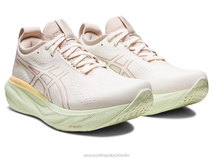 Asics gel-nimbus 25 kvinnor D6D02378 grädde/fawn