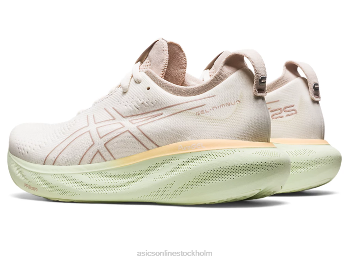 Asics gel-nimbus 25 kvinnor D6D02378 grädde/fawn