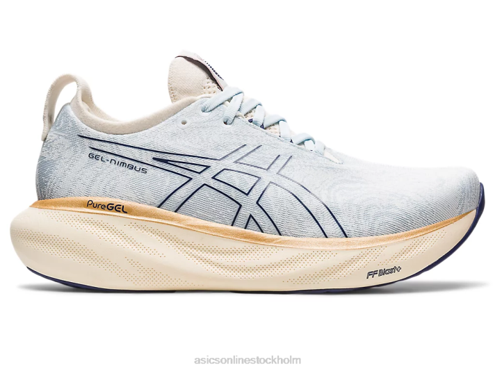 Asics gel-nimbus 25 nagino kvinnor D6D02139 himmel/grädde