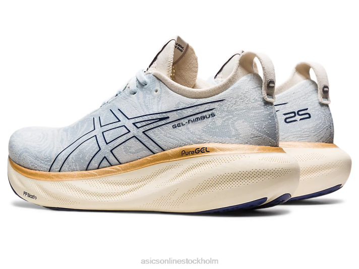 Asics gel-nimbus 25 nagino kvinnor D6D02139 himmel/grädde