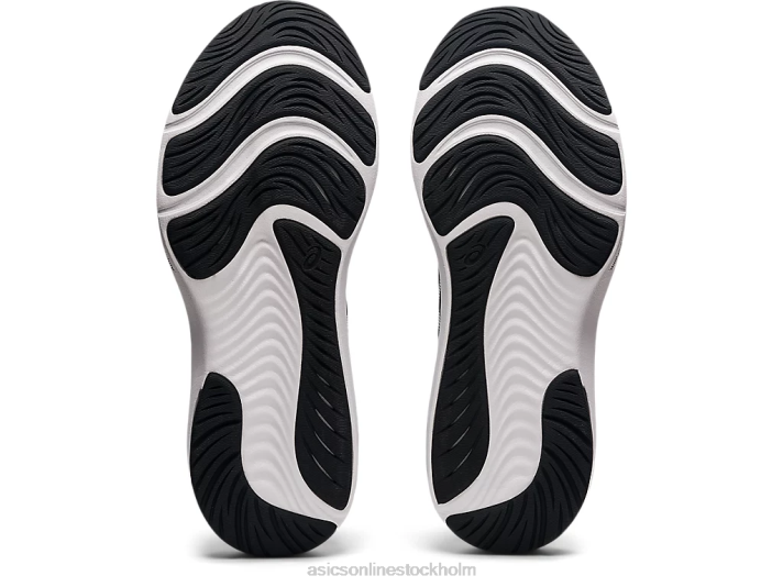 Asics gel-puls 13 bred kvinnor D6D03883 svart vit