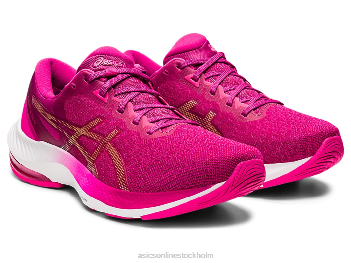Asics gel-puls 13 kvinnor D6D03324 fuchsia röd/champagne