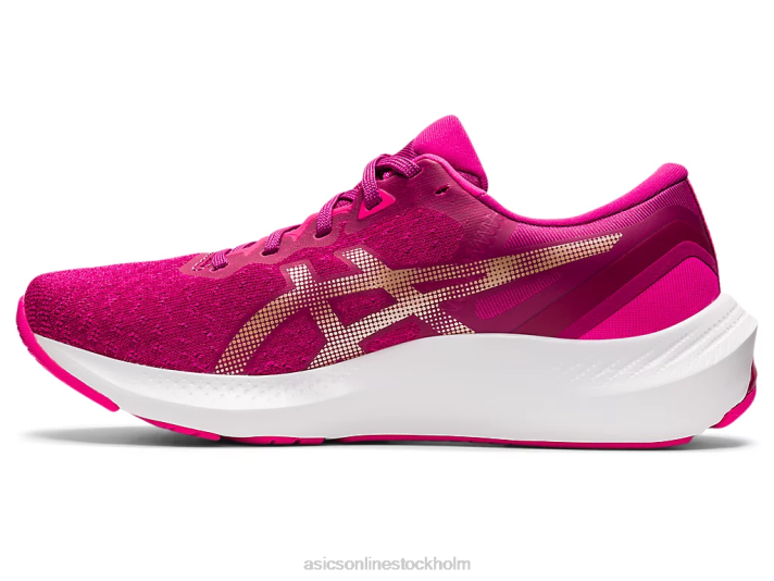 Asics gel-puls 13 kvinnor D6D03324 fuchsia röd/champagne