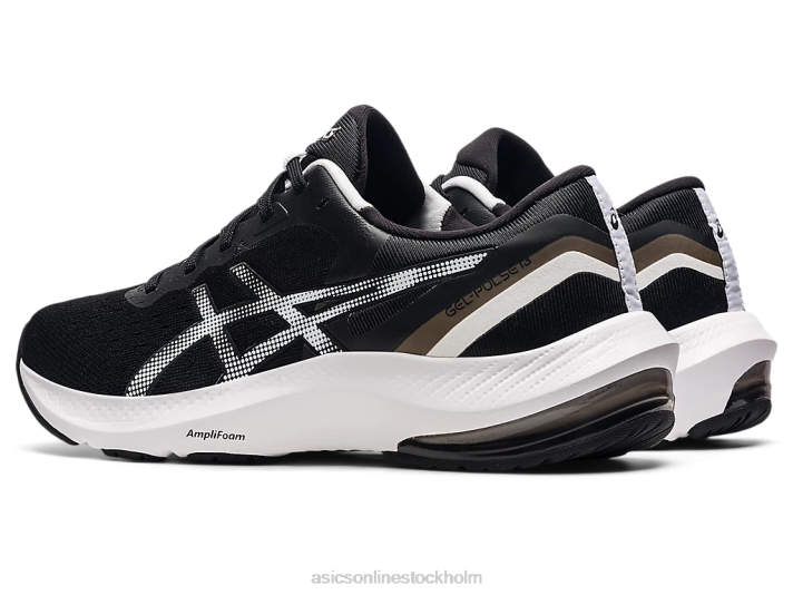 Asics gel-puls 13 kvinnor D6D03353 svart vit