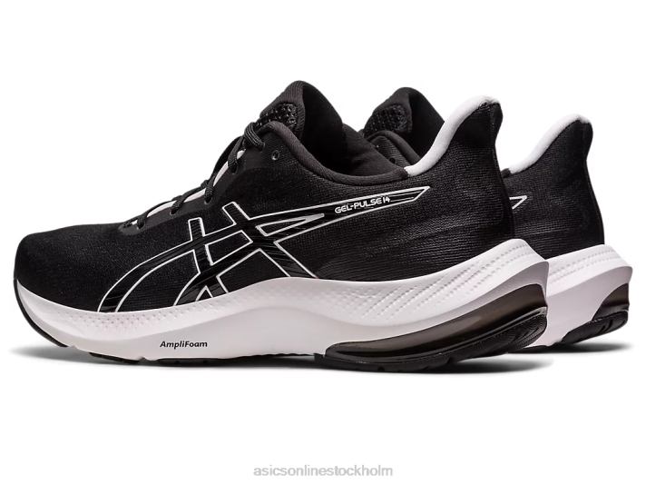 Asics gel-puls 14 kvinnor D6D02546 svart vit