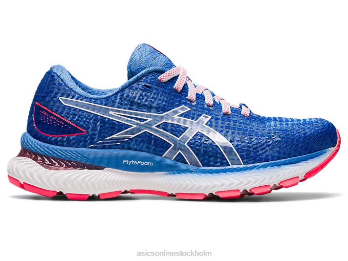 Asics gel-saiun kvinnor D6D02577 mjuk himmel/vit