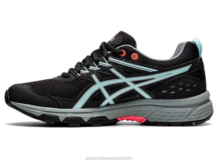 Asics gel-sangaku 2 kvinnor D6D02601 svart/klarblå