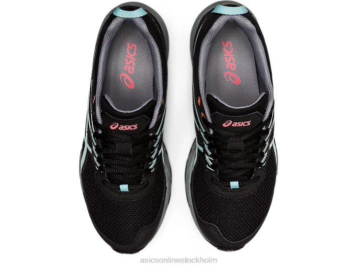 Asics gel-sangaku 2 kvinnor D6D02601 svart/klarblå