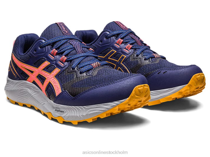 Asics gel-sonom 7 kvinnor D6D02215 indigoblått/papaya