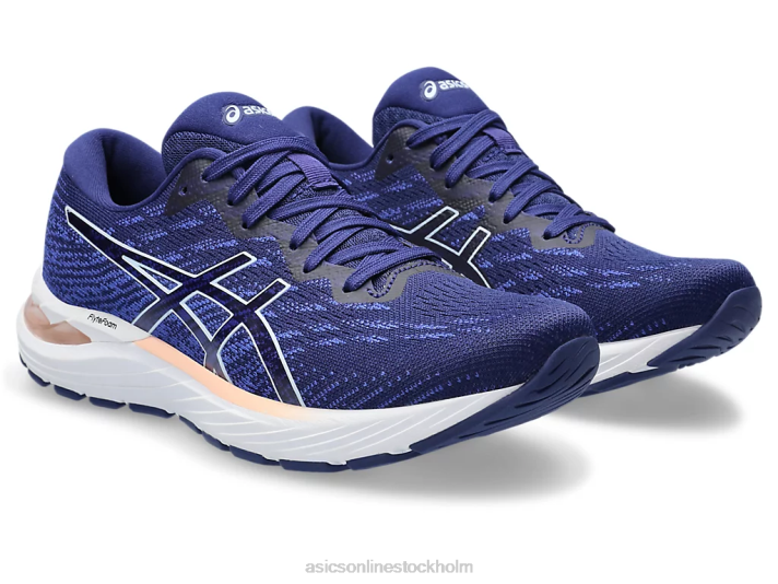Asics gel-stratus 3 stickad kvinnor D6D02342 dyk blå/mjuk himmel