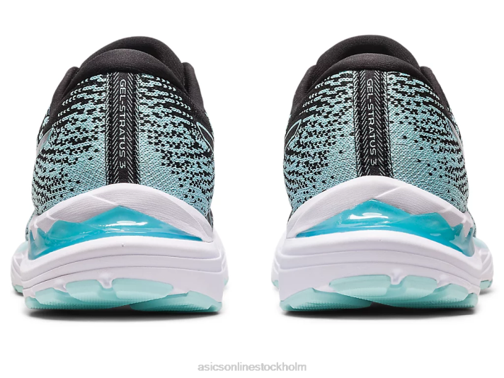 Asics gel-stratus 3 stickad kvinnor D6D02346 svart/klarblå