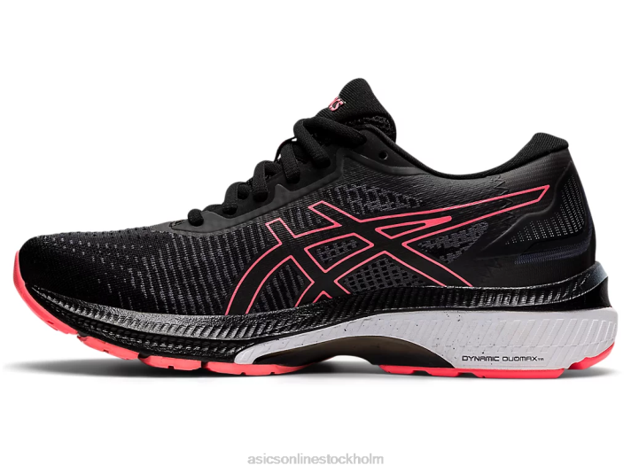 Asics gel-superion 5 kvinnor D6D02606 svart/flammande korall