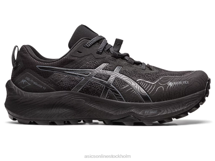 Asics gel-trabuco 11 gtx kvinnor D6D02195 svart/bärgrå