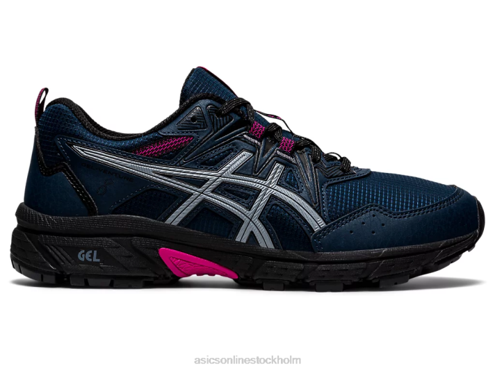 Asics gel-venture 8 syl kvinnor D6D03634 fransk blå/rosa rave
