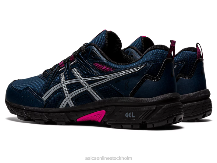 Asics gel-venture 8 syl kvinnor D6D03634 fransk blå/rosa rave