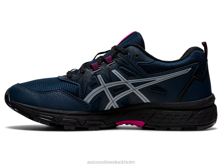 Asics gel-venture 8 syl kvinnor D6D03634 fransk blå/rosa rave