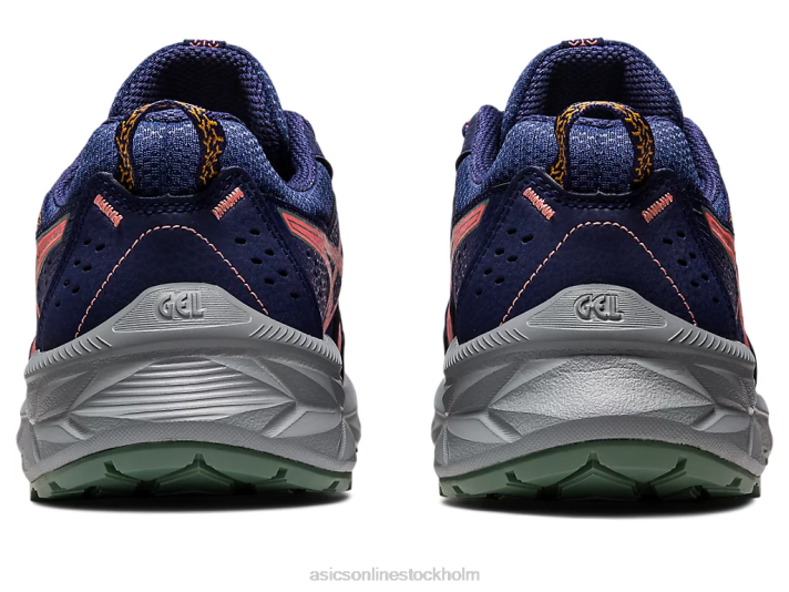 Asics gel-venture 9 bred kvinnor D6D02205 indigoblått/papaya