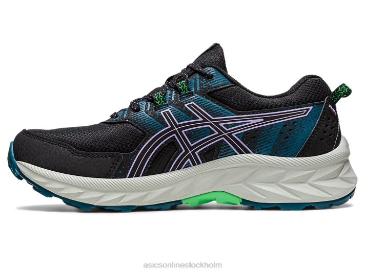 Asics gel-venture 9 bred kvinnor D6D02216 svart/digital violett