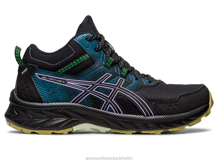 Asics gel-venture 9 mt kvinnor D6D02224 svart/digital violett