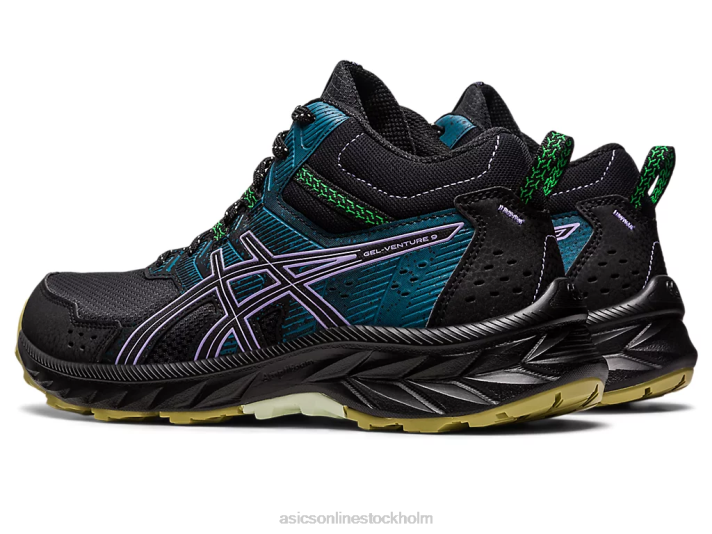Asics gel-venture 9 mt kvinnor D6D02224 svart/digital violett