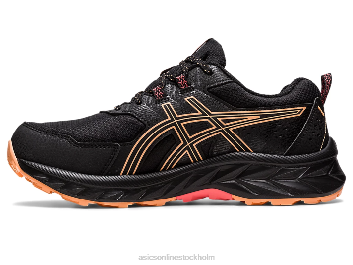 Asics gel-venture 9 vattentät kvinnor D6D02228 svart/sommardyn