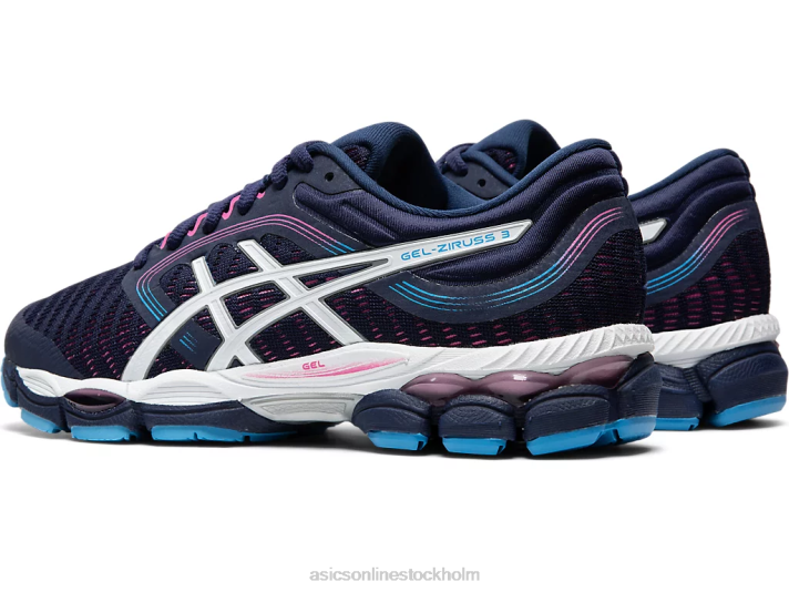 Asics gel-ziruss 3 kvinnor D6D04191 peacoat/vit
