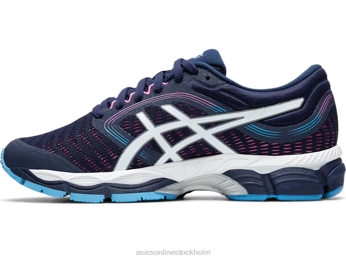Asics gel-ziruss 3 kvinnor D6D04191 peacoat/vit