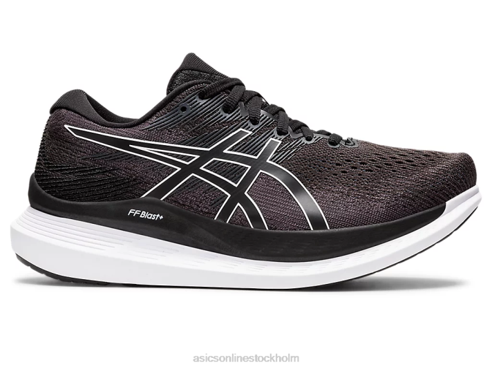 Asics glider 3 bred kvinnor D6D02631 svart vit