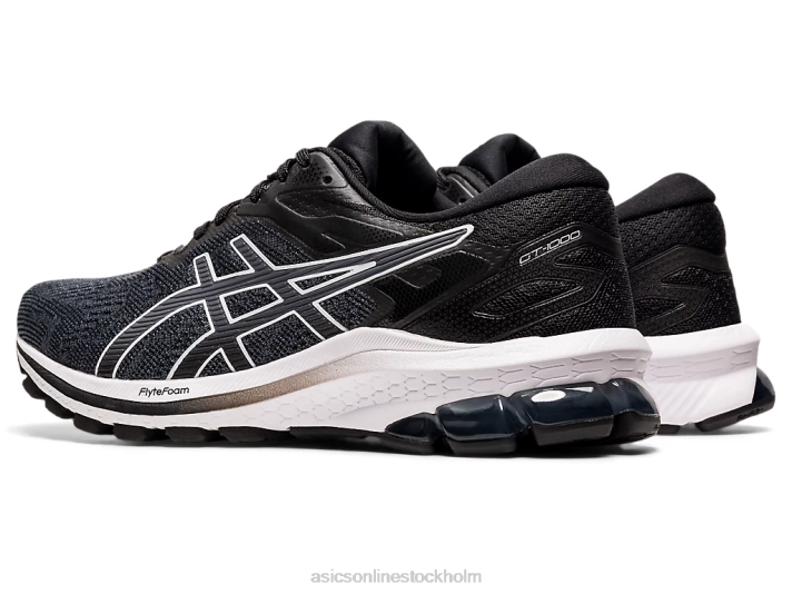 Asics gt-1000 10 bred kvinnor D6D03995 svart vit