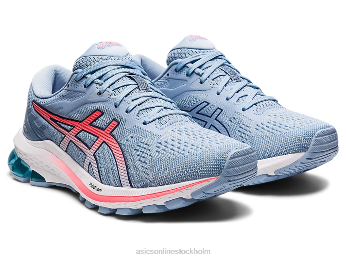 Asics gt-1000 10 kvinnor D6D03871 mjuk himmel/flammande korall