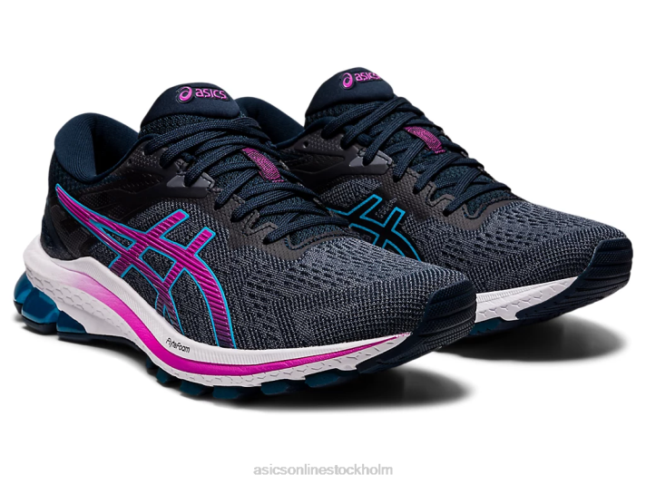 Asics gt-1000 10 kvinnor D6D03993 fransk blå/digital druva