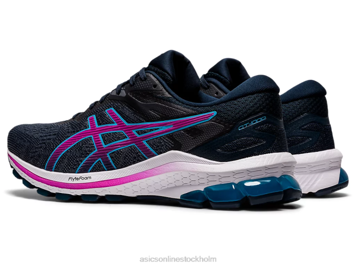 Asics gt-1000 10 kvinnor D6D03993 fransk blå/digital druva