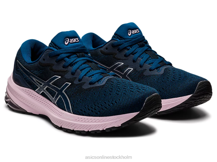 Asics gt-1000 11 bred kvinnor D6D03223 mako blå/knappt rosa