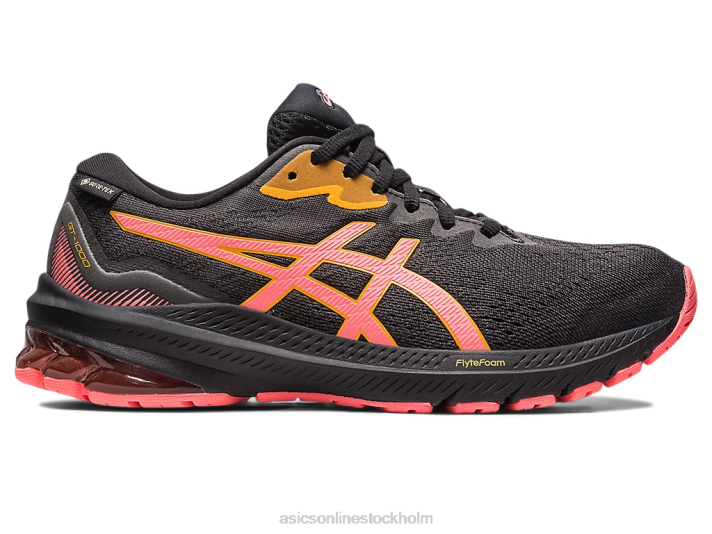 Asics gt-1000 11 gtx kvinnor D6D02478 svart/papaya