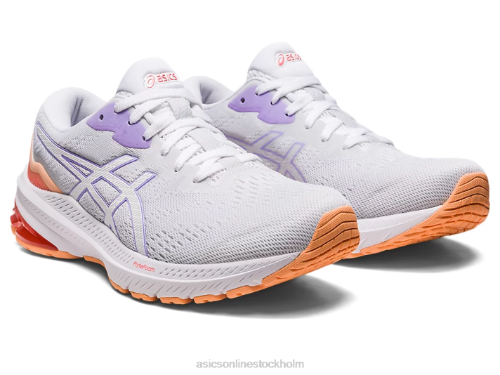 Asics gt-1000 11 kvinnor D6D02429 vit/digital violett