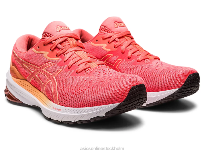 Asics gt-1000 11 kvinnor D6D02449 flammande korall/papaja