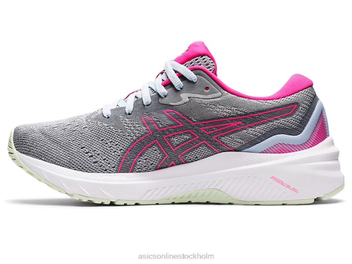 Asics gt-1000 11 kvinnor D6D02614 piemontegrå/rosa glo