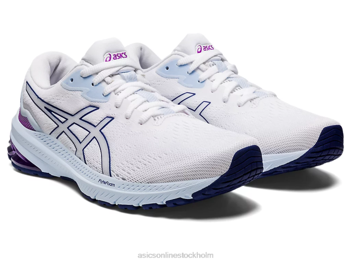 Asics gt-1000 11 kvinnor D6D02973 vit/dykblå