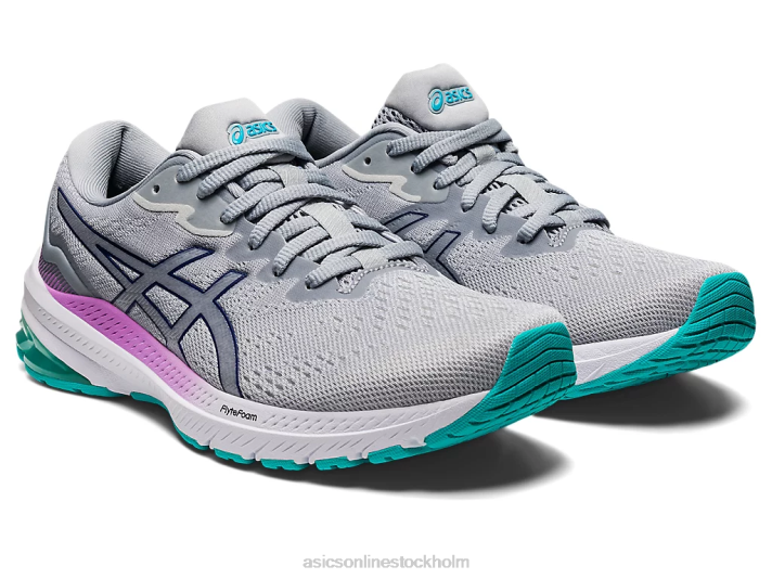 Asics gt-1000 11 kvinnor D6D02987 glaciärgrå/dykblå