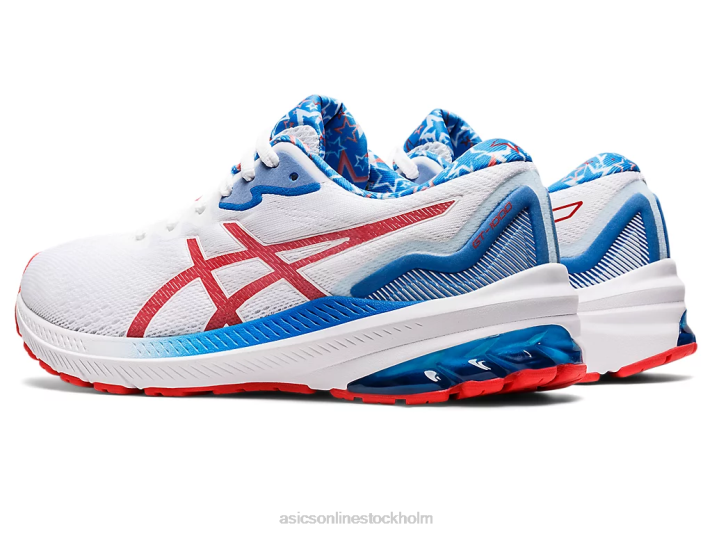 Asics gt-1000 11 kvinnor D6D03210 vit/elektrisk röd