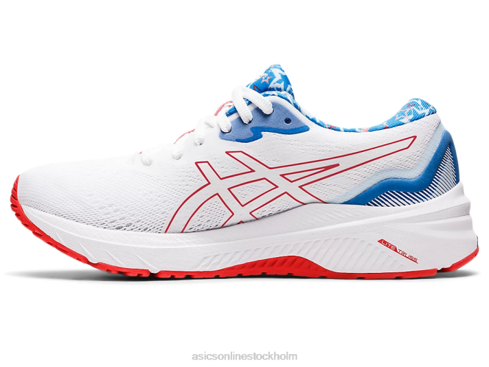 Asics gt-1000 11 kvinnor D6D03210 vit/elektrisk röd