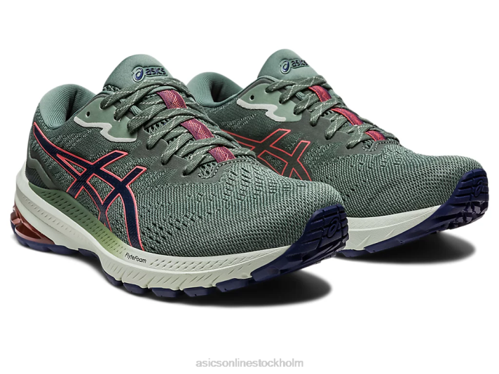 Asics gt-1000 11 tr naturbad kvinnor D6D02438 naturbad/papaja