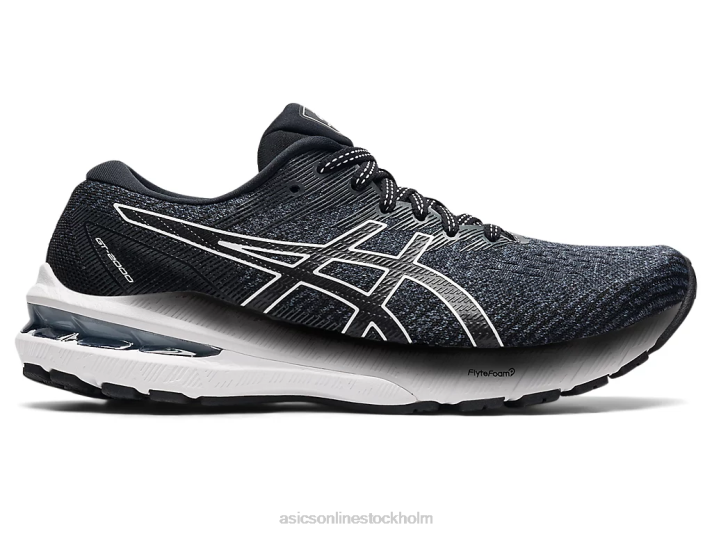 Asics gt-2000 10 bred kvinnor D6D03694 svart vit