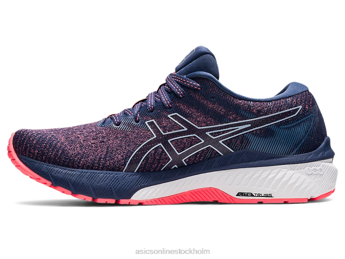 Asics gt-2000 10 kvinnor D6D03691 flammande korall/åskblå