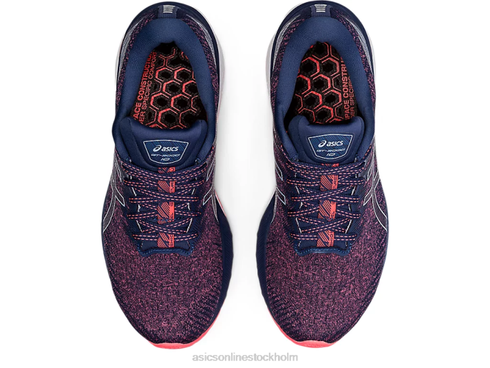 Asics gt-2000 10 kvinnor D6D03691 flammande korall/åskblå