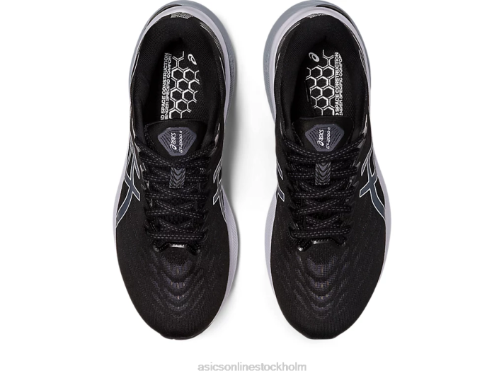 Asics gt-2000 11 bred kvinnor D6D02660 svart vit