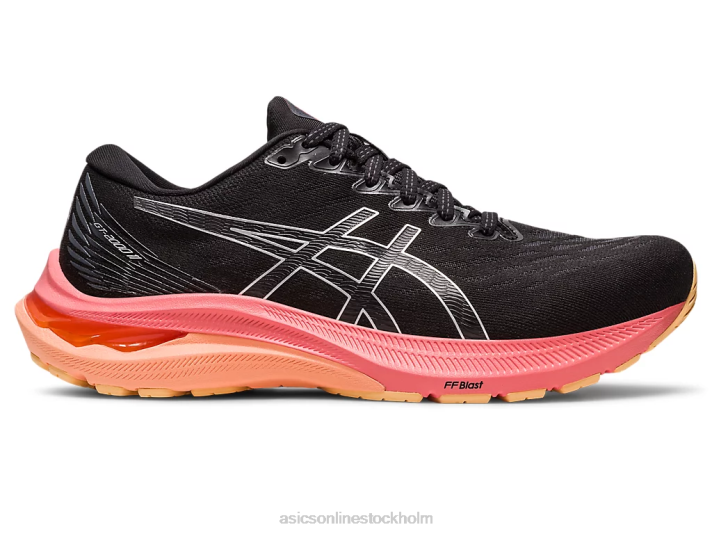Asics gt-2000 11 bred kvinnor D6D02668 svart/rent silver