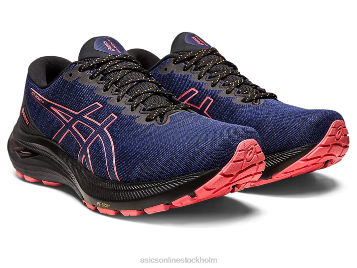 Asics gt-2000 11 gtx kvinnor D6D02671 svart/indigoblå