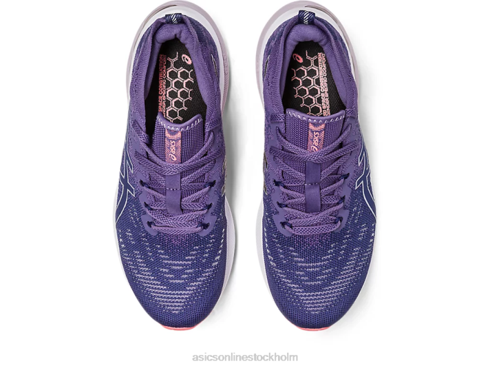 Asics gt-2000 11 mk stickad kvinnor D6D02197 indigoblått/rent silver